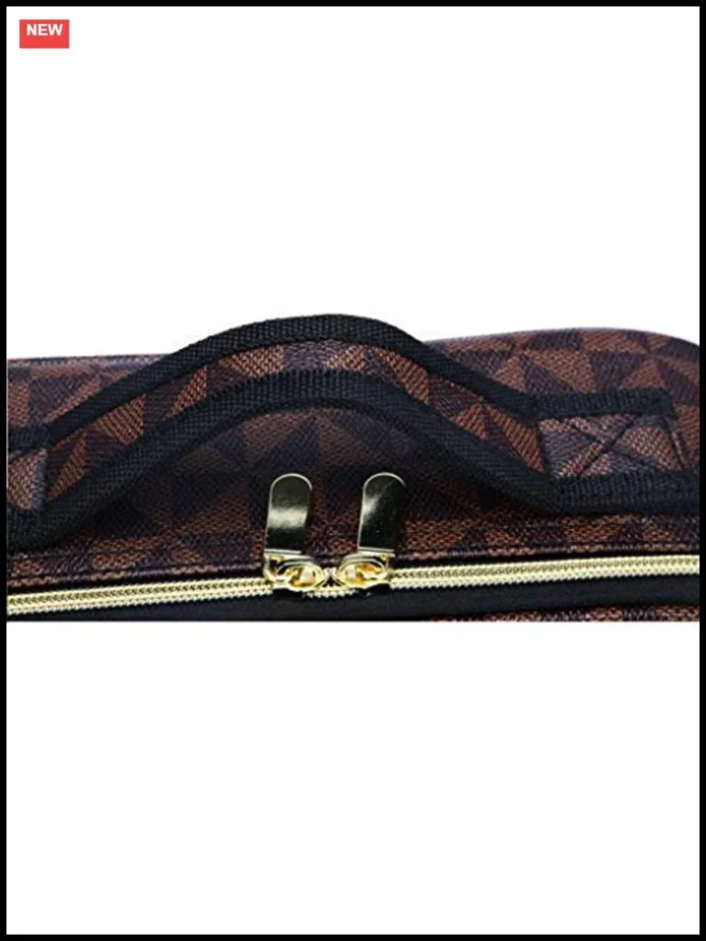 Travel Makeup Train Case Organizer with Adjustable Dividers Leather